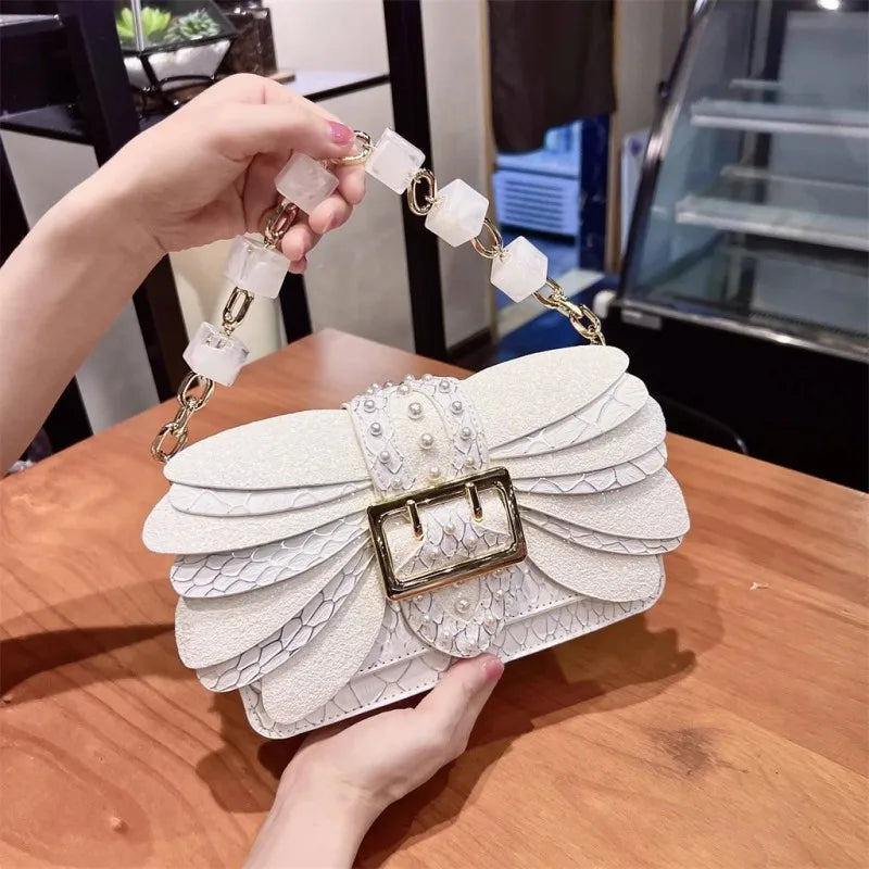 Women Single Shoulder Bag Tote Handbag Fashion Diamonds Chain Crossbody Bag.