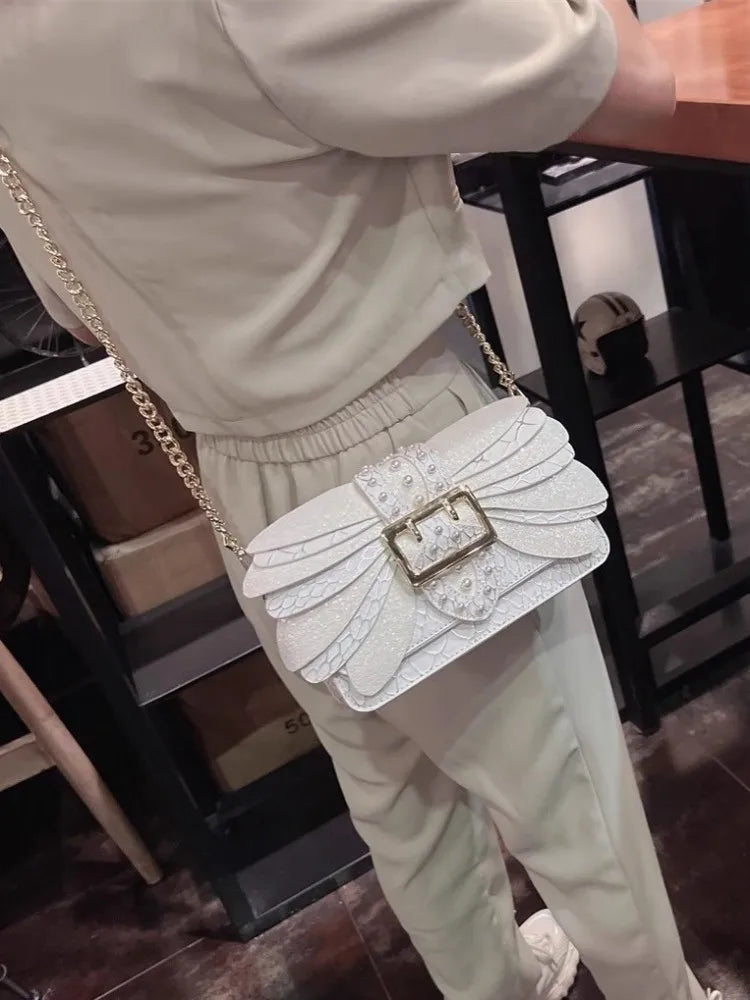 Women Single Shoulder Bag Tote Handbag Fashion Diamonds Chain Crossbody Bag.